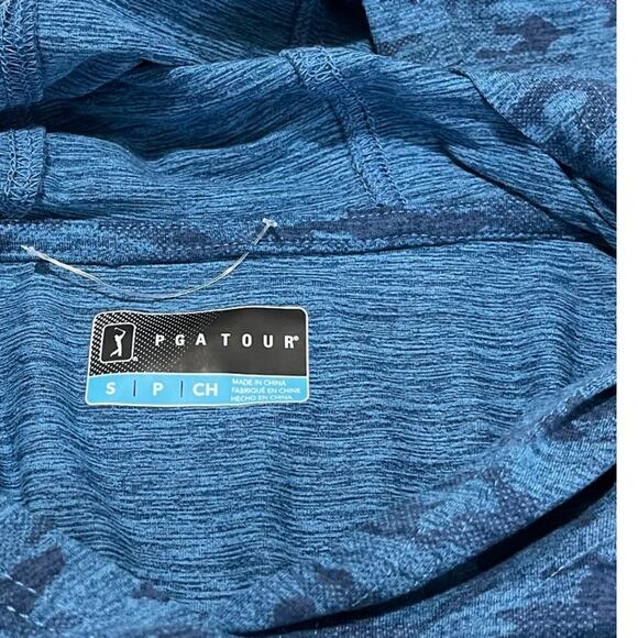 PGA Tour Men's Lux Touch Camo Print Performance Activewear Golf Hoodie Small - Picture 9 of 14